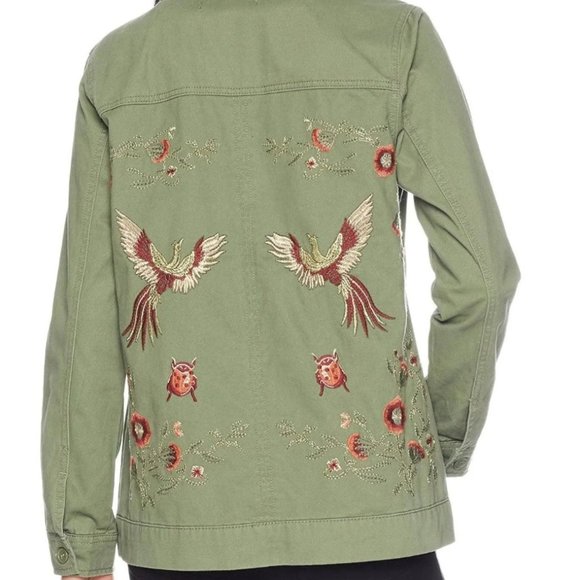 Dollhouse Jackets & Coats Dollhouse Embroidered Jacket Green Size